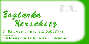 boglarka merschitz business card